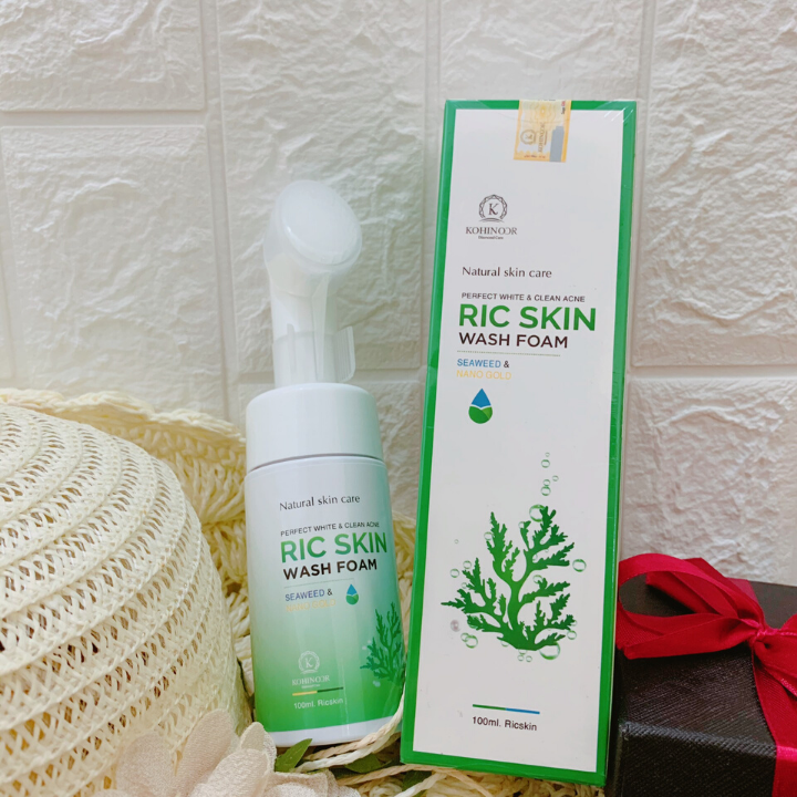 Sữa rửa mặt Ric Skin ngăn ngừa mụn, dưỡng trắng da