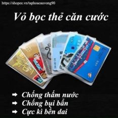 Combo 5 Vỏ Bọc ATM Thẻ Bao Đựng thẻ ATM Căn Cước Công Dân Card Visit Thẻ Sinh Viên Học Sinh Nhân Viên Chống Nước
