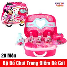 Đồ Chơi Trẻ Em Trang Điểm 20 Món – Bộ Đồ Chơi Cho Bé Gái ,Đồ Chơi Trang Điểm Cho Bé Gái Chiếc Xe Chú Chuột MINNIE Rất Đáng Yêu Dành Cho Bé Gái WD-S37