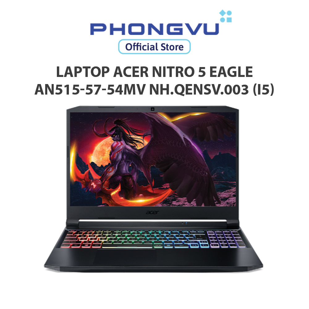 [Voucher 15% max 3TR] Laptop Acer Nitro 5 Eagle AN515-57-54MV (NH.QENSV.003) (i5-11400H) (Đen) - Bảo hành 12 tháng