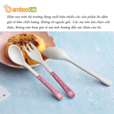 Đũa tập ăn cho bé, đũa tập gắp cho bé xỏ ngón Bamboo Life BL099 dụng cụ ăn dặm bột ngô giúp bé tập ăn bằng đũa hình thú siêu xinh
