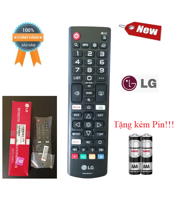 Điều khiển tivi LG 2020 AKB75675311 dùng cho tất cả các đời TV LG- Hàng mới chính hãng 100% Tặng...