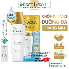 Kem Chống Nắng Skin Aqua Clear White SPF50 25g – Sữa Chống Nắng Sunplay Dưỡng Da Trắng Mịn