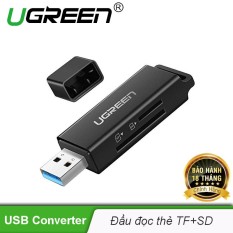 Đầu đọc thẻ nhớ SD/TF Ugreen 40752 chuẩn USB 3.0 cao cấp