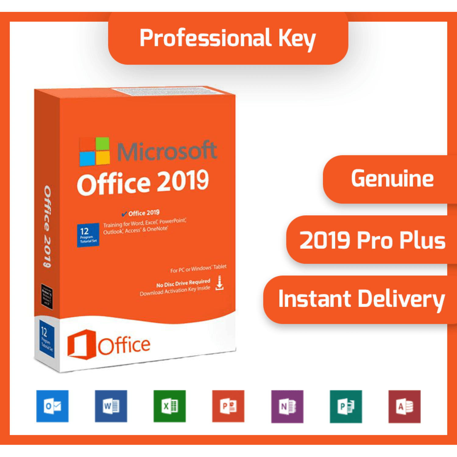KEY – Phần Mềm Office 2019 Professional Plus(Hỗ trợ KH online)