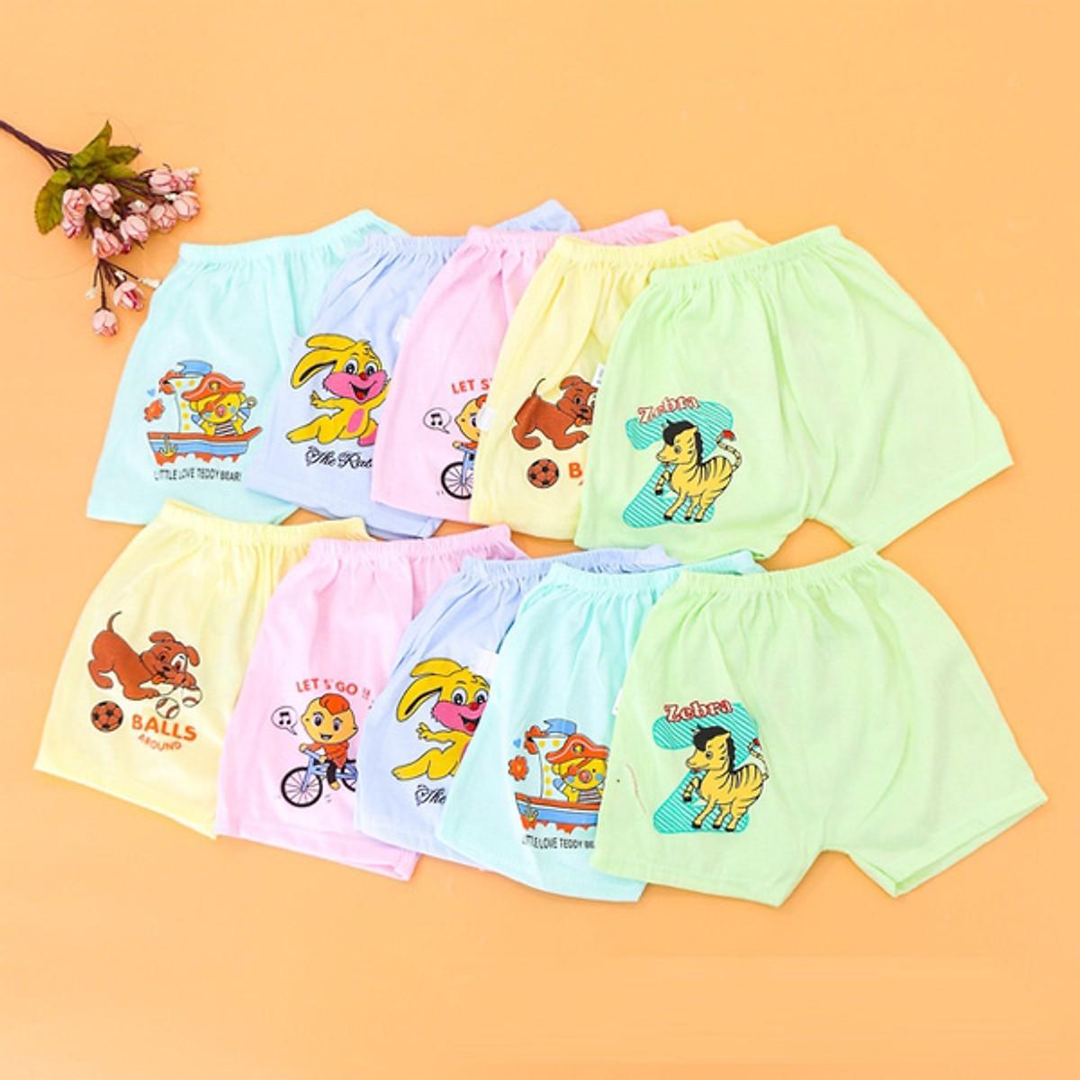 Combo 5 quần ngắn sơ sinh cao cấp đáng yêu