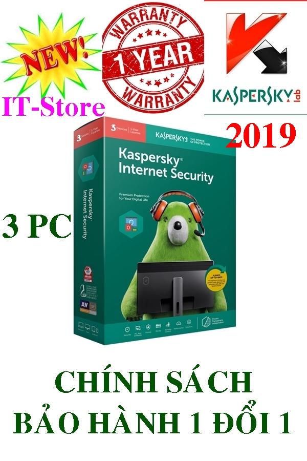 PHẦN MỀM DIỆT VIRUS KASPERSKY INTERNET SECURITY 3PC/Năm - 2019 - BOX NAM TRƯỜNG SƠN