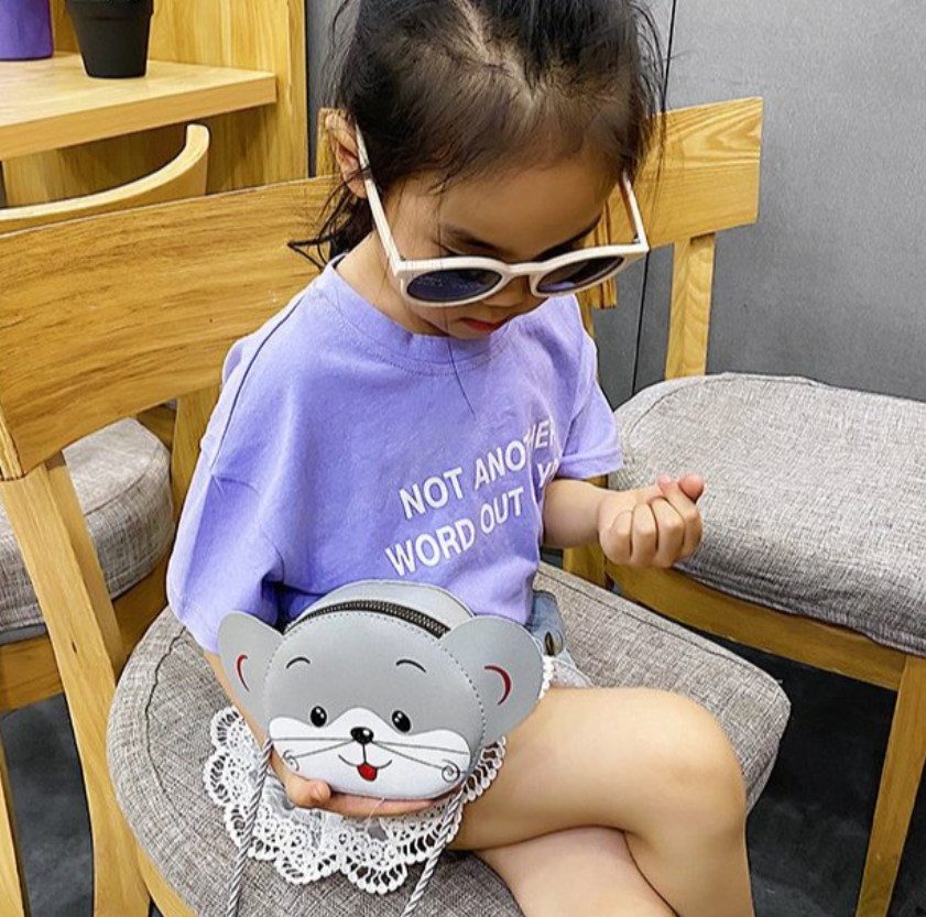 Túi đeo chéo mini Mèo Thỏ cute cho bé đi chơi - quà tặng trẻ em dễ thương