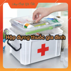 Hộp y tế ,hộp đựng thuốc gia đình đa năng (24x17x13cm)