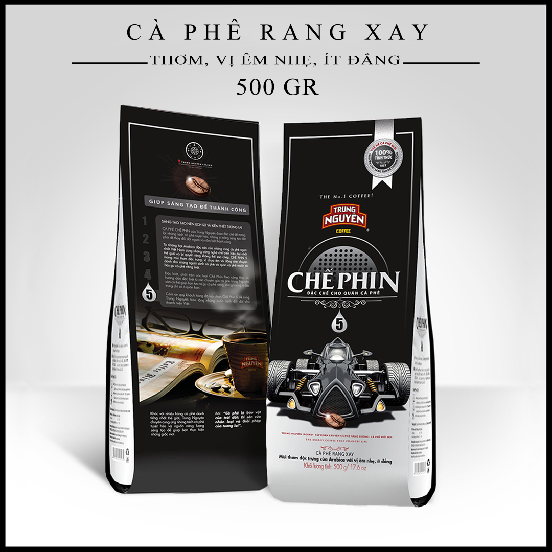 Cà phê rang xay Chế Phin 5 (500gr).