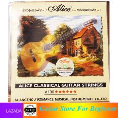 Bộ 6 dây đàn guitar classic Alice A106 dây nilon dành cho đàn ghitar cổ điển Duy Guitar Store – Phụ kiện đàn guitar giá tốt dành cho người mới tập