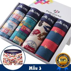 Quần Lót Boxer Nam Combo 4 Quần Lót Boxer Cao Cấp, Kháng Khuẩn Ngăn Mùi Hôi Mềm Thoáng Mát Thiết Kế Quyến Rủ Độc Đáo Hàng Nhập Khẩu