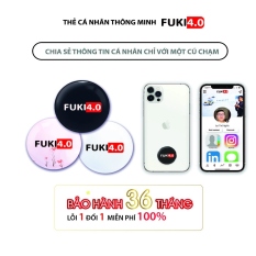 ♞☃卐 Sticker thông minh FUKI 4.0 Card visit thông minh dạng miếng dán điện thoại chia sẻ thông tin 1 chạm