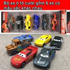 Mô hình 6 chiếc xe ô tô McQeen bằng sắt – Xe trong phim hoạt hình vương quốc xe hơi