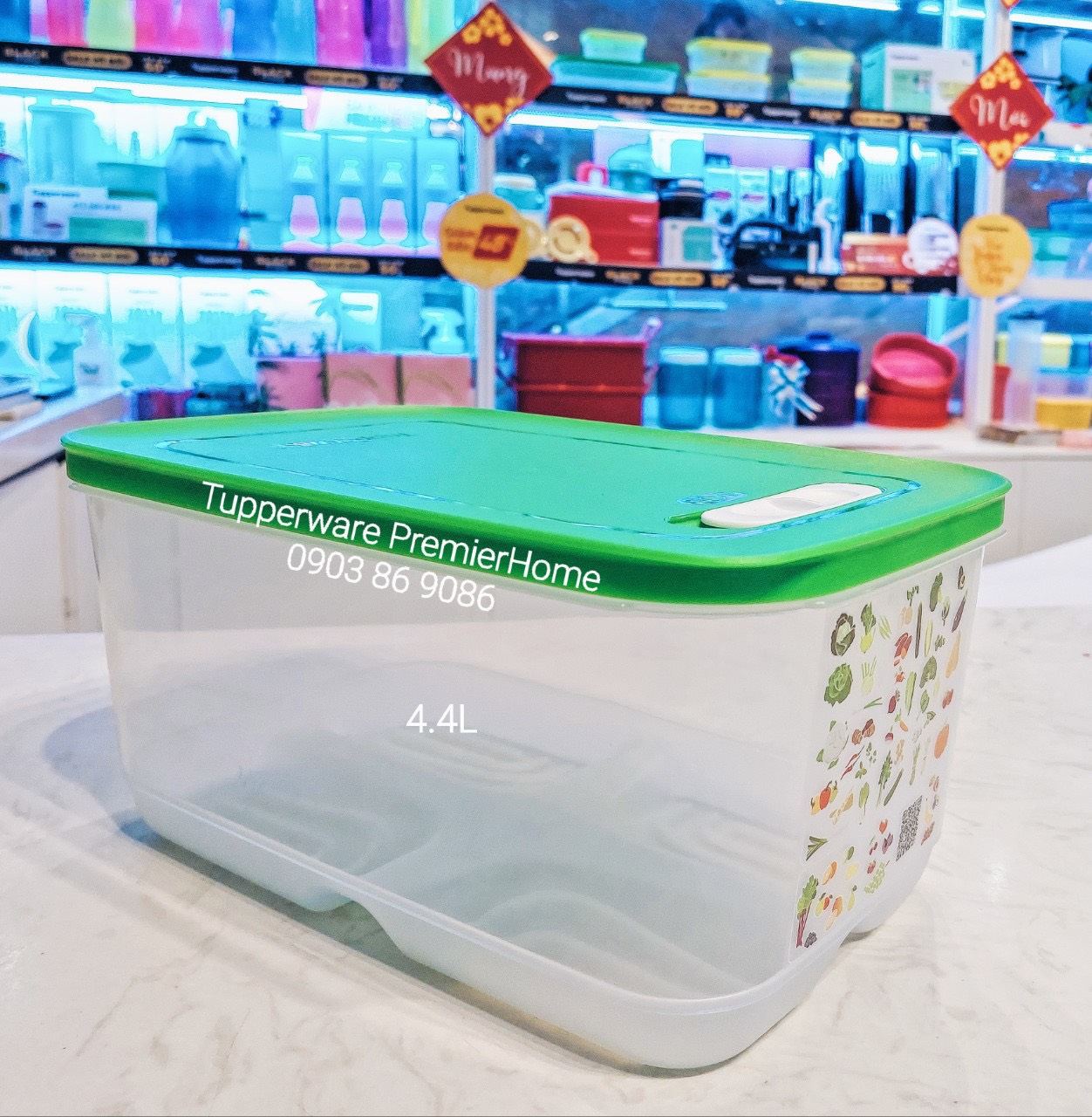 Hộp trữ mát Tupperware có nút hô hấp Ventsmart 4.4L
