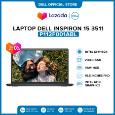 Laptop Dell Inspiron 15 3511 15.6 inches FHD (Intel / i3-1115G4 / 4GB / 256GB SSD / Office HS19 / Win 10 Home SL) l Black l P112F001ABL l HÀNG CHÍNH HÃNG