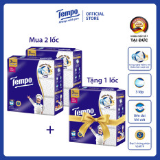 [MUA 2 LỐC TẶNG 1 LỐC] Khăn giấy bếp đa năng siêu thấm Tempo (3 gói rút) – Thương Hiệu Đức