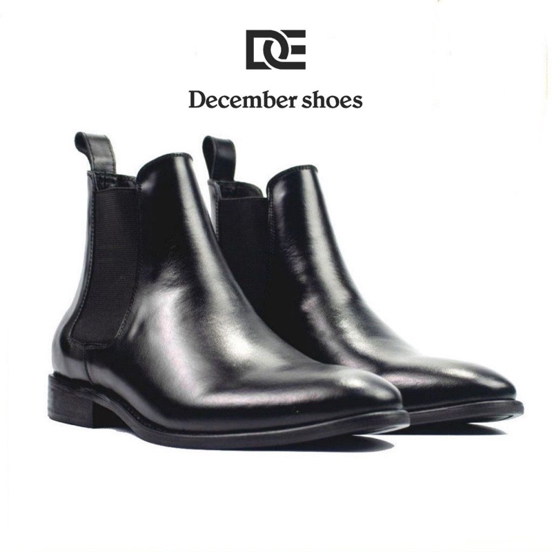 Giày Chelsea boots nam da bò thật nguyên tấm tăng chiều cao