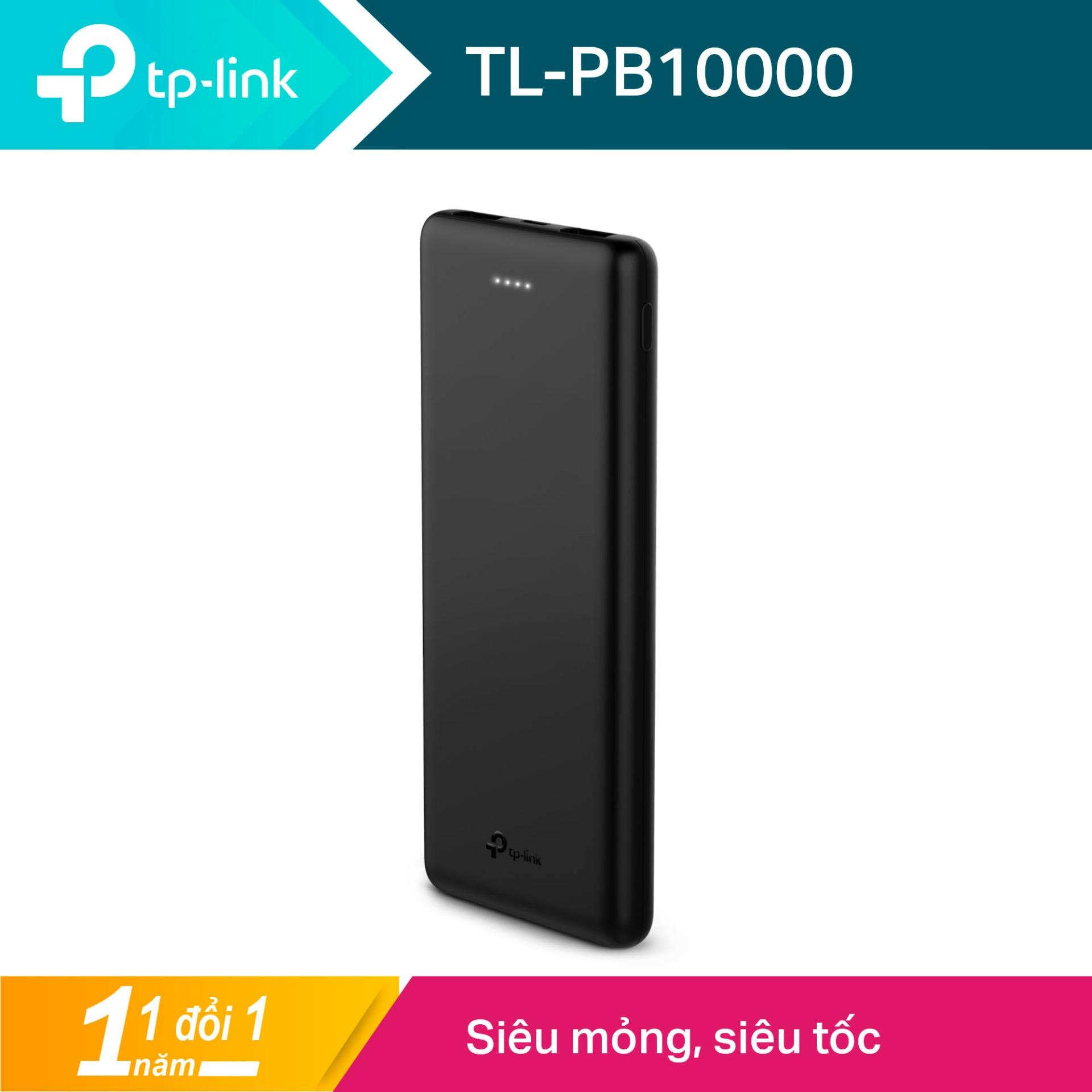 Pin sạc dự phòng 10000mAh nhanh, mỏng và nhẹ - TP-Link PB10000