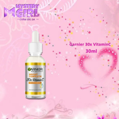 【HCM】Serum sáng da, giảm thâm mụn Vitamin C Garnier Bright Complete 30ml 30x Vitamin C Booster Serum Dưỡng trắng chống lão hóa làm sáng da , làm đều màu da Giảm đốm đen cải thiện làn da khỏe từ sâu bên trong