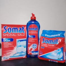 Combo 3 sản phẩm Bột + Muối + Nước làm bóng Somat – Đức