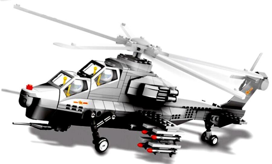 khối xây dựng trực thăng vũ trang lepin
