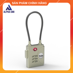 Khóa vali du lịch đạt chứng nhận TSA màu bạc thương hiệu Yale YTP3/32/350/1