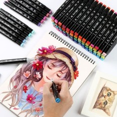 Bộ Bút Touch Mark 48 màu 2 đầu cao cấp (kèm túi vải)