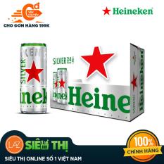Thùng 6 lon Heineken silver mới (330ml/lon)