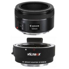 Canon EF 50mm f/1.8 STM – Ngàm Chuyển Auto Focus Viltrox EF-EOS M Cho Canon EOS M – Hàng Canon Lê Bảo Minh