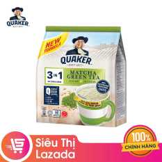 (FS) Thức Uống Ngũ Cốc Yến Mạch Quaker 3in1 – Vị trà xanh 336g – HSD 6/12/20