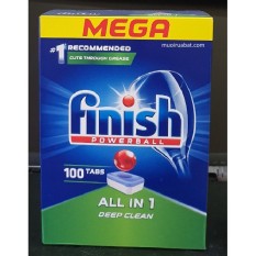 Viên rửa bát Finish All-in-1 Hộp 100 viên dùng cho máy rửa bát + Tặng 3 viên Finish Nhật