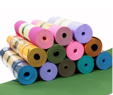 Thảm Tập Yoga 2 Lớp Cao Cấp, Thảm tập gym và yoga TPE 2 lớp, Thảm Tập Gym, Thảm Yoga – Thảm lót tập thể dục dài 1,85M rộng 0,61M dày 6mm. Thảm dẻo, đàn hồi tốt, chất liệu an toàn khi tiếp xúc với da có thể sử dụng lâu dài.