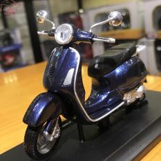 Mô hình xe mô tô Vespa Granturismo(2003) tỉ lệ 1/18 màu xanh ngọc bích