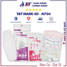 Túi 10 chiếc khẩu trang KF94 4D mask cho trẻ em