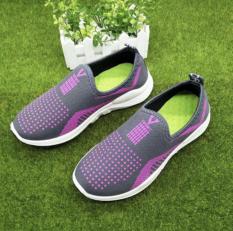 Slip On Nam Nữ Giày Lười Vải Ngôi Sao Nhỏ – Vải Màu Trắng Full Và Đen Đế Trắng