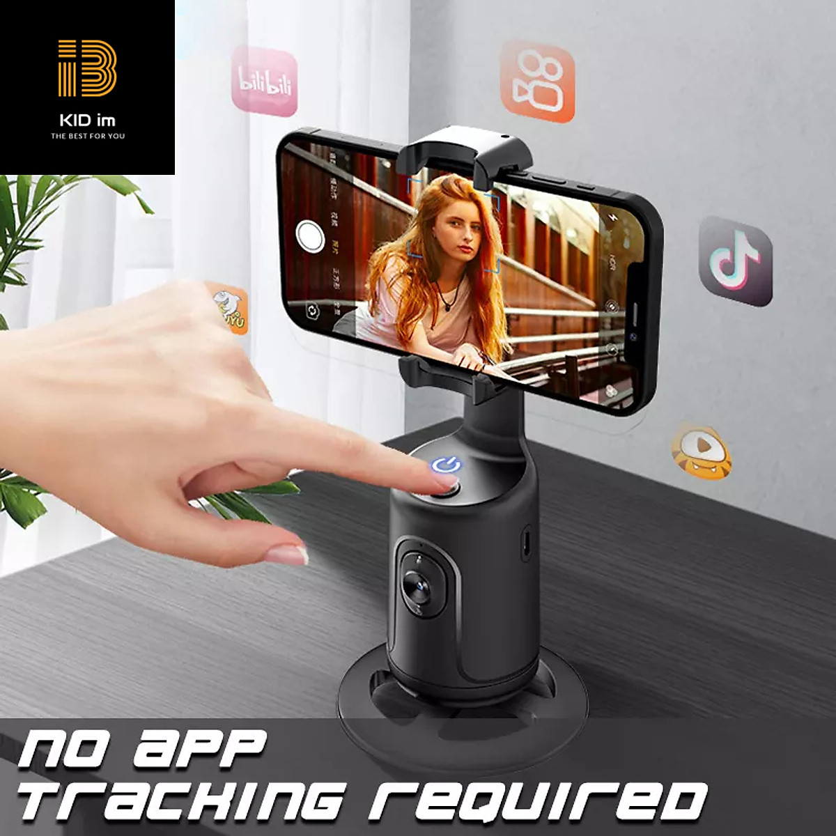 Gậy quay video P01, Gimbal điện thoại xoay 360 độ, thiết bị quay vlog, livestream, quay tik tok, xoay 360...