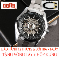 [Ở ĐÂU RẺ HƠN SHOP HOÀN TIỀN] Đồng hồ nam cơ WINNER AUTOMATIC Dây thép không gỉ cao cấp, Kính khoáng cường lực chống trầy xước