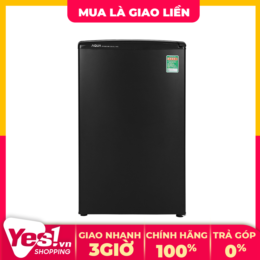 [HCM]Tủ Lạnh AQUA 90 Lít AQR-D99FA(BS) - Loại tủ 1 cửa Dung tích tổng 93 Lít