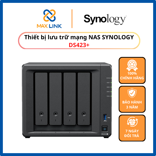 Thiết bị lưu trữ mạng NAS Synology DS423+