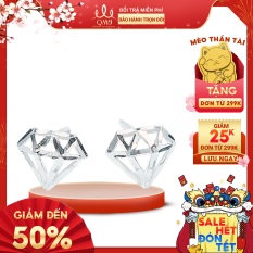 QMJ Hoa tai Nụ Kim cương 3D bạc 925 cao cấp lung linh, dành cho bạn nữ thích bộ trang sức cổ trang và khuyên tai kim cương và phong cách phụ kiện thời trang, thiết kế đơn giản, duyên dáng, công sở – QKL0581