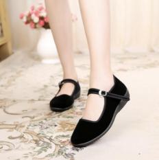 Giày sandal chéo bọc ngón (Đen)