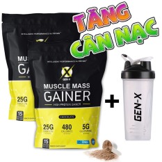 [COMBO 2 TÚI+TẶNG BÌNH] Sữa Tăng Cân Muscle Mass Gainer GenX (1500gram)