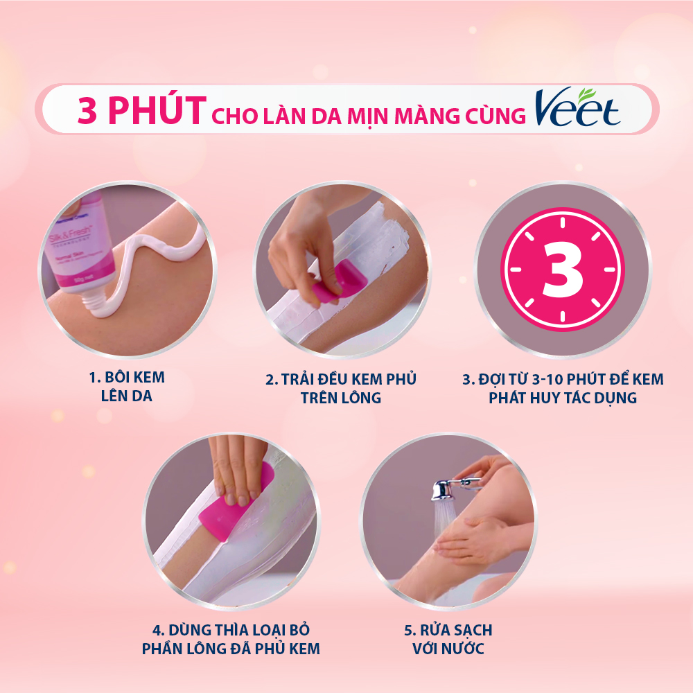 Kem Tẩy Lông Cho Da Thường Veet Silk Fresh 25G