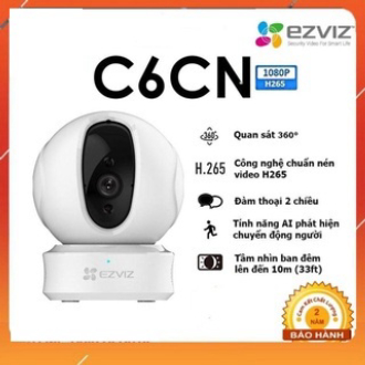[HOT] Camera IP Wifi Ezviz C6CN 1080p SmartHome Thông Minh AI Nhận Diện Người chính hãng bảo hành 2 năm