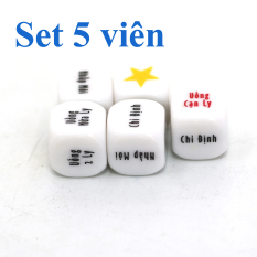 Xí ngầu uống bia xúc xắc chữ tiếng việt vui nhộn trên bàn nhậu