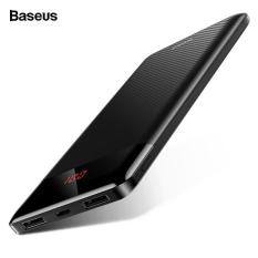 Pin dự phòng thương hiệu Baseus M35( đen) cao cấp dung lượng 10000mAh thiết kế đẹp độc đáo siêu mỏng có màn hình LCD báo dung lượng Pin