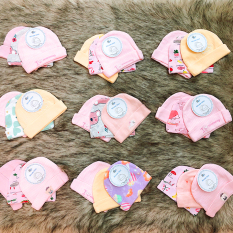 Set 3 nón mũ sơ sinh cho bé trai và bé gái từ 0-6 tháng tuổi chất thun cotton dày đẹp nhiều họa tiết đáng yêu BBShine – SS004