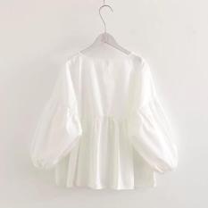 Áo babydoll tay dài cột nơ sau lưng siêu yêu giá siêu rẻ