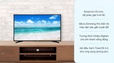 [TRẢ GÓP 0%] [VOUCHER 7% – TỐI ĐA 500K]Smart Tivi Samsung 43 inch UA43T6000 Full HD